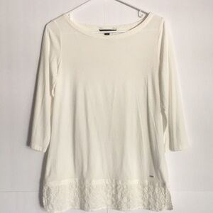 Tommy Hilfiger 3/4 Sleeve Embroidered Tee